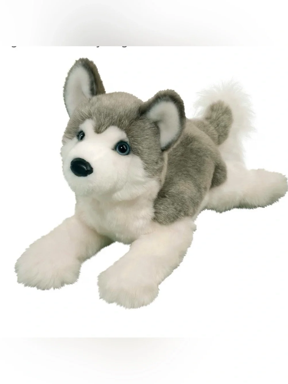 Douglas Cuddle Toys Geno Husky Plush Gray White - 19”
